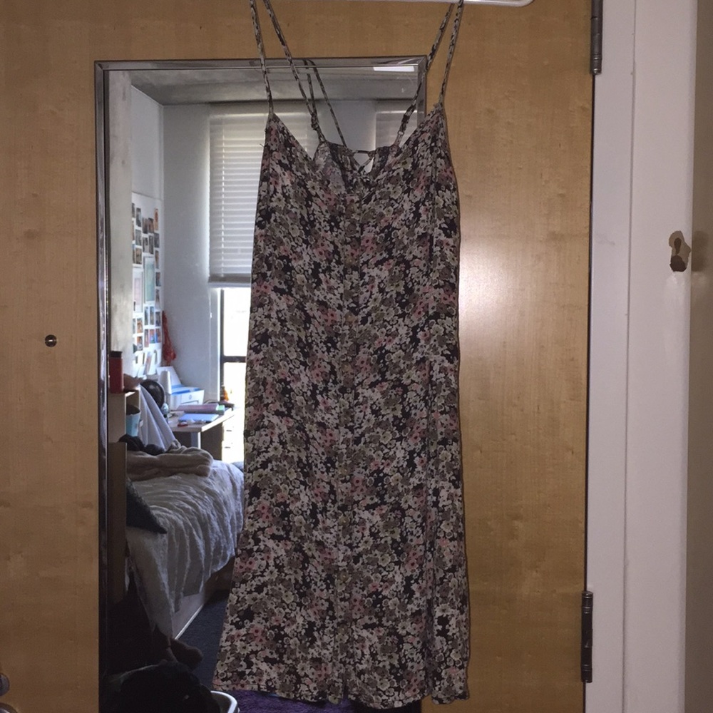 American Eagle Back Tie Floral Dress